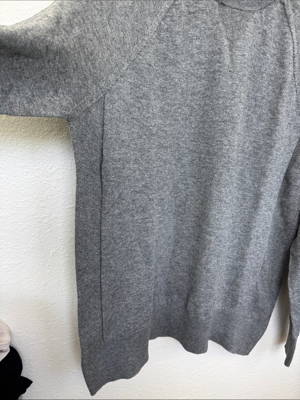 American Giant Merino Wool Cotton Crewneck Sweater Gray Size Large Made in USA - Picture 5 of 7